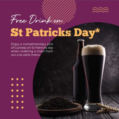 Free Pint of Guiness St Patricks Day 2024