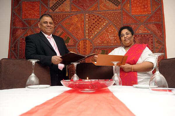 Almara and Sadique Miah, the owners of Zari Indian Resturant in Crawley