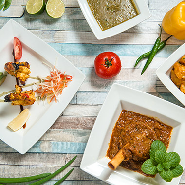 A selection of curry dishes made by the Zari chefs