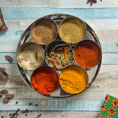 A selection of Indian spices